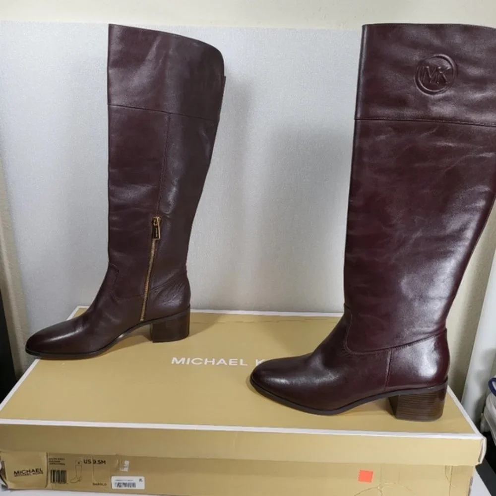 Michael Kors Women's Leather Dylyn Barolo SIZE-9.5- M - Picture 7 of 8